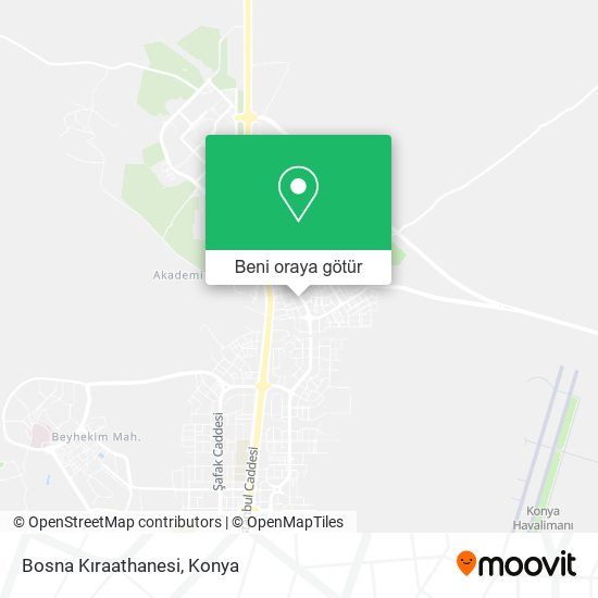 Bosna Kıraathanesi harita