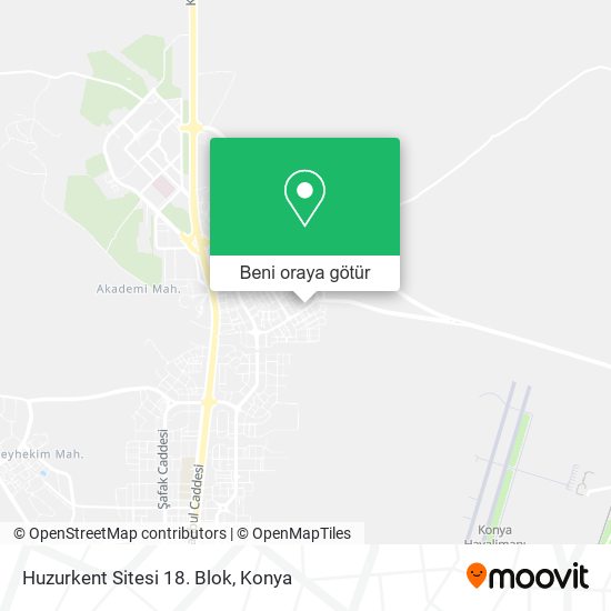 Huzurkent Sitesi 18. Blok harita