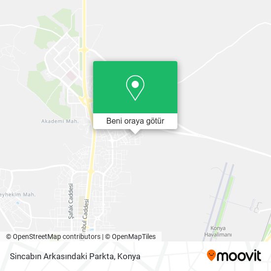 Sincabın Arkasındaki Parkta harita