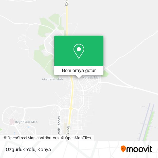 Özgürlük Yolu harita