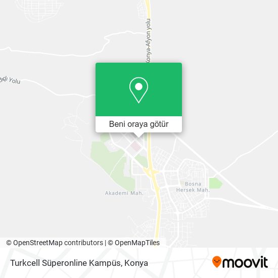 Turkcell Süperonline Kampüs harita