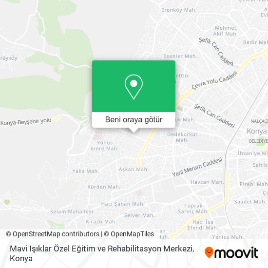 Mavi Işıklar Özel Eğitim ve Rehabilitasyon Merkezi harita