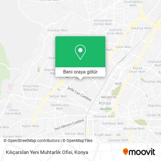 Kılıçarslan Yeni Muhtarlık Ofisi harita