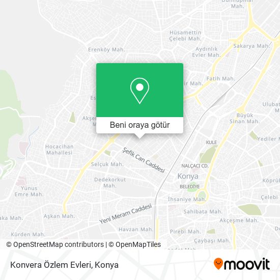 Konvera Özlem Evleri harita