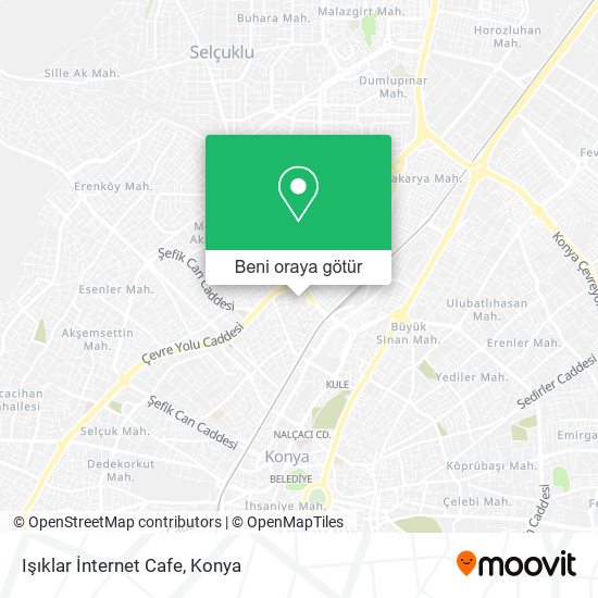 Işıklar İnternet Cafe harita
