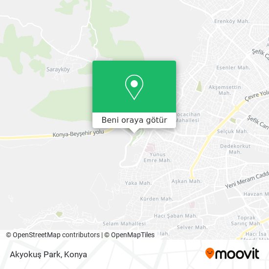 Akyokuş Park harita