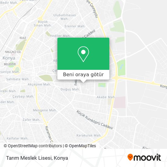 Tarım Meslek Lisesi harita