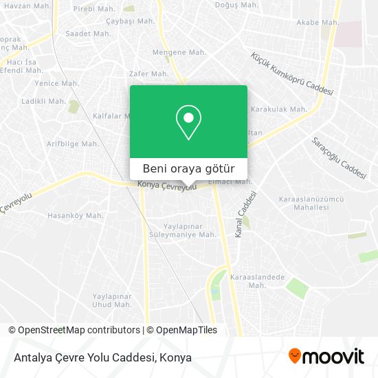 Antalya Çevre Yolu Caddesi harita