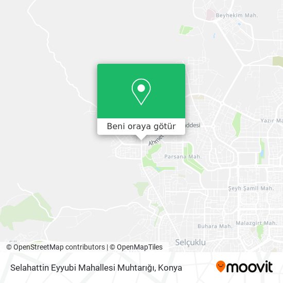 Selahattin Eyyubi Mahallesi Muhtarığı harita