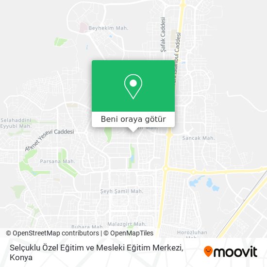 Selçuklu Özel Eğitim ve Mesleki Eğitim Merkezi harita