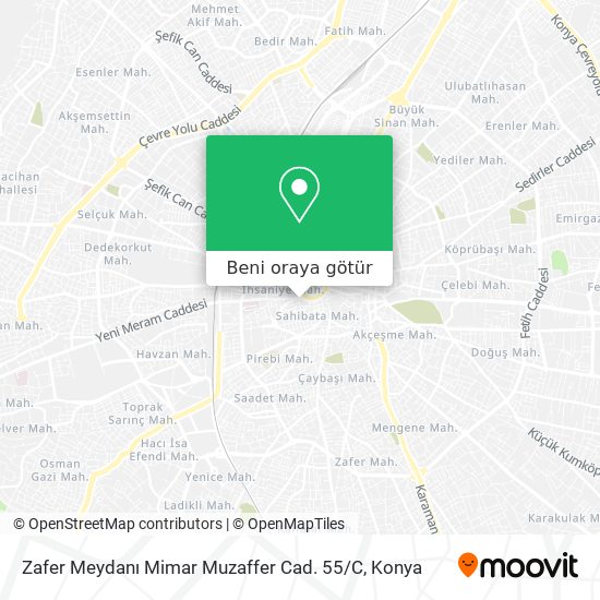Zafer Meydanı Mimar Muzaffer Cad. 55 / C harita