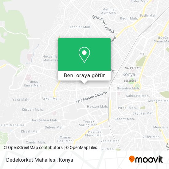 Dedekorkut Mahallesi harita