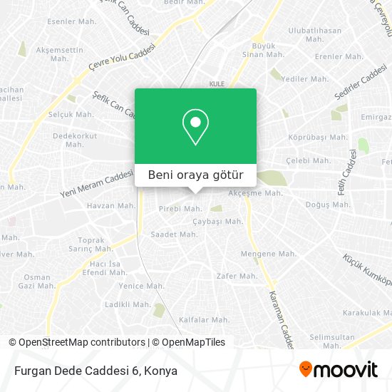 Furgan Dede Caddesi 6 harita