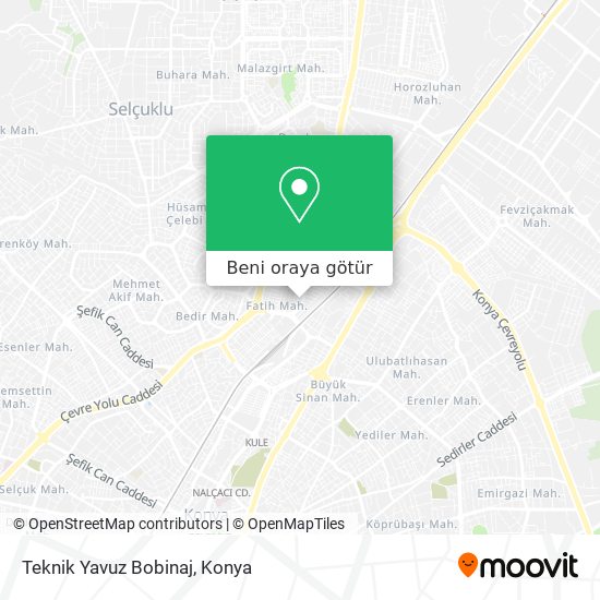 Teknik Yavuz Bobinaj harita