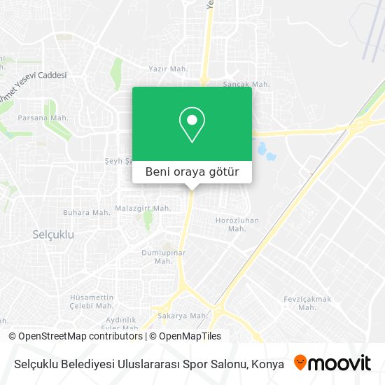 Selçuklu Belediyesi Uluslararası Spor Salonu harita