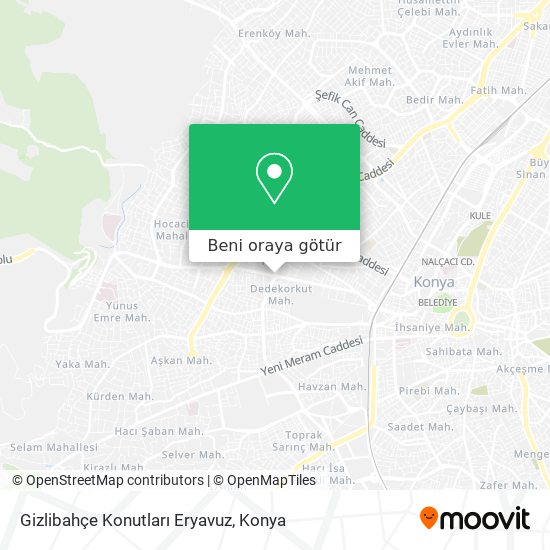 Gizlibahçe Konutları Eryavuz harita