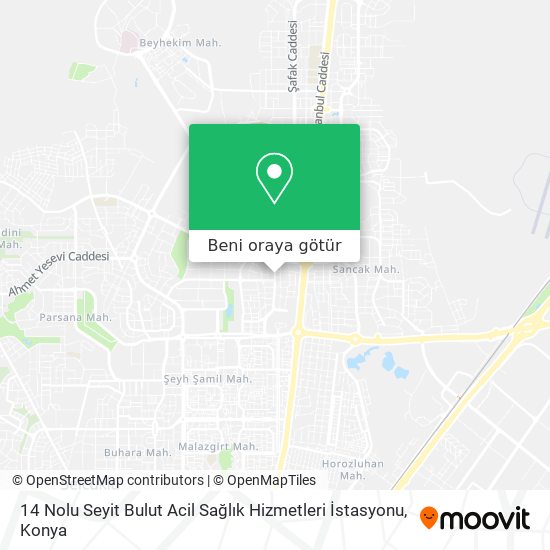 14 Nolu Seyit Bulut Acil Sağlık Hizmetleri İstasyonu harita