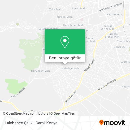 Lalebahçe Çalıklı Cami harita