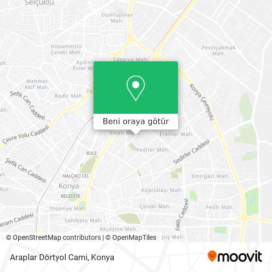 Araplar Dörtyol Cami harita