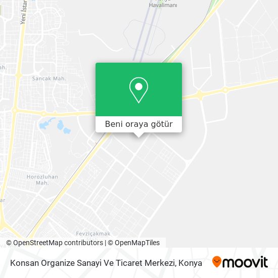 Konsan Organize Sanayi Ve Ticaret Merkezi harita