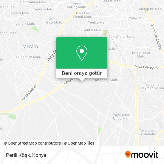 Perili Köşk harita