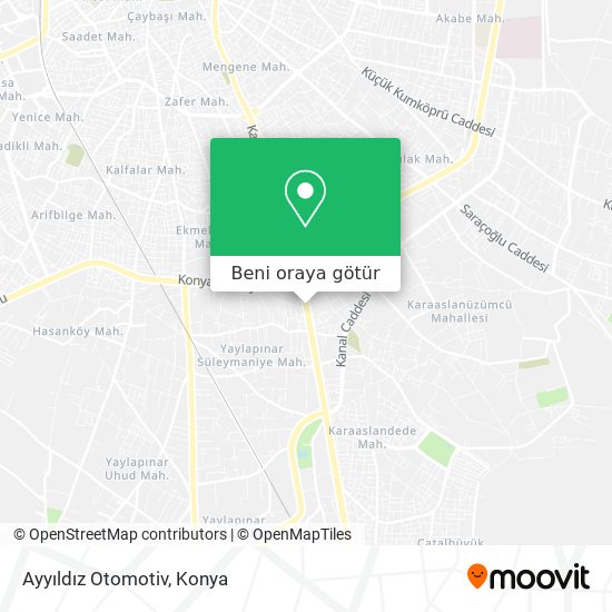 Ayyıldız Otomotiv harita