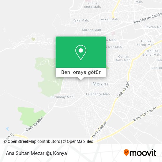 Ana Sultan Mezarlığı harita