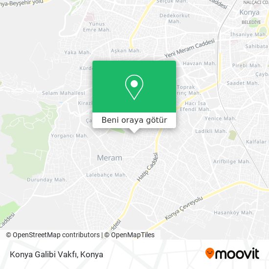 Konya Galibi Vakfı harita
