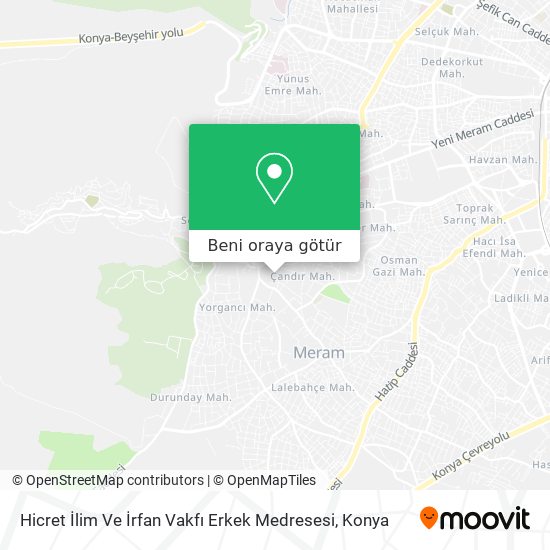 Hicret İlim Ve İrfan Vakfı Erkek Medresesi harita