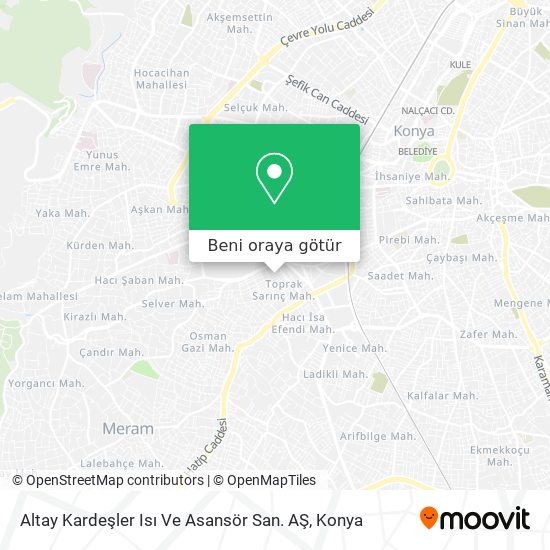 Altay Kardeşler Isı Ve Asansör  San. AŞ harita