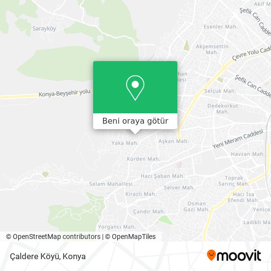 Çaldere Köyü harita