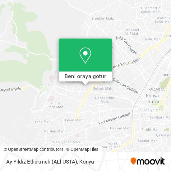 Ay Yıldız Etliekmek (ALİ USTA) harita