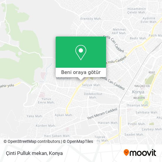 Çinti Pulluk mekan harita