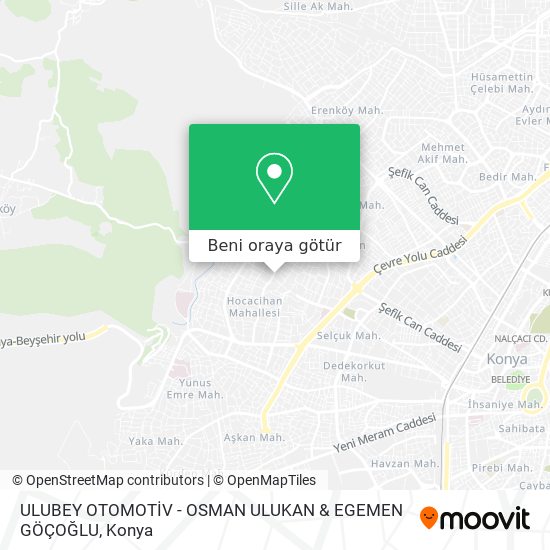 ULUBEY OTOMOTİV - OSMAN ULUKAN & EGEMEN GÖÇOĞLU harita