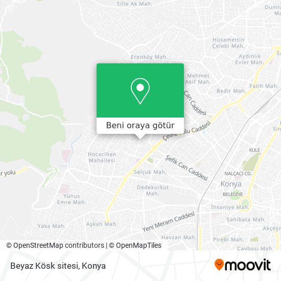 Beyaz Kösk sitesi harita