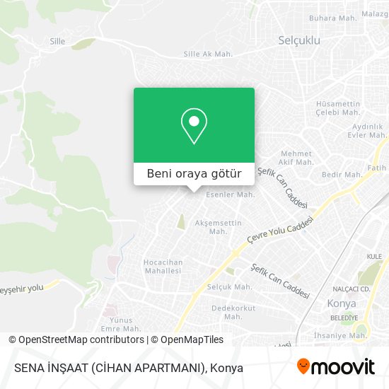 SENA İNŞAAT (CİHAN APARTMANI) harita