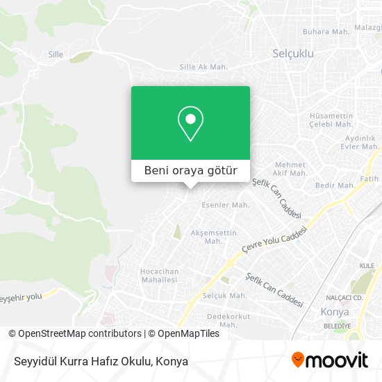 Seyyidül Kurra Hafız Okulu harita