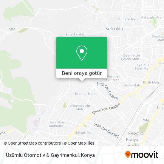 Üzümlü Otomotiv & Gayrimenkul harita