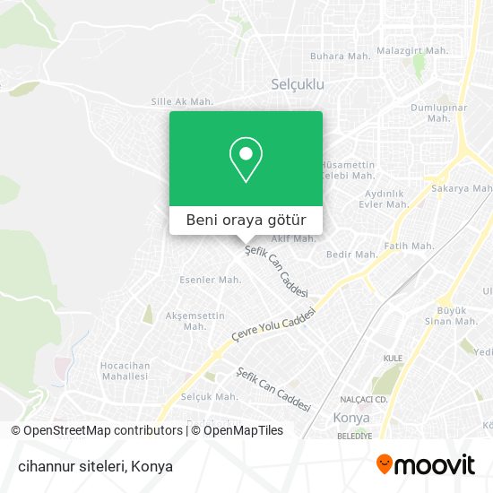 cihannur siteleri harita