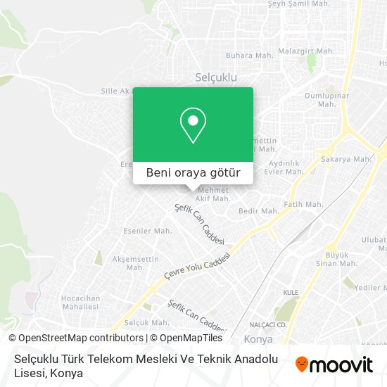 Selçuklu Türk Telekom Mesleki Ve Teknik Anadolu Lisesi harita