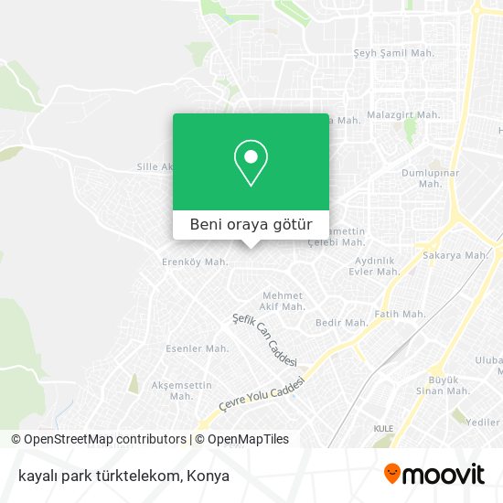 kayalı park türktelekom harita