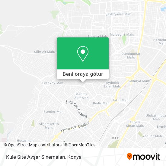 Kule Site Avşar Sinemaları harita