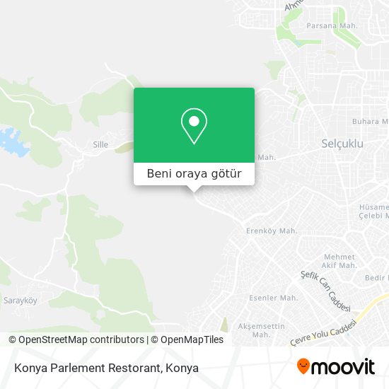 Konya Parlement Restorant harita