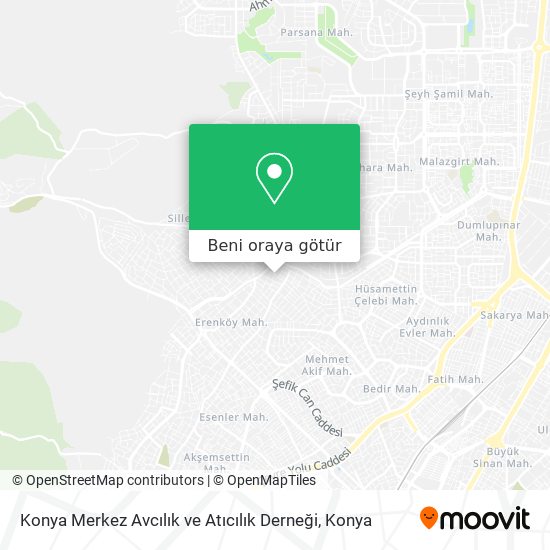 Konya Merkez Avcılık ve Atıcılık Derneği harita