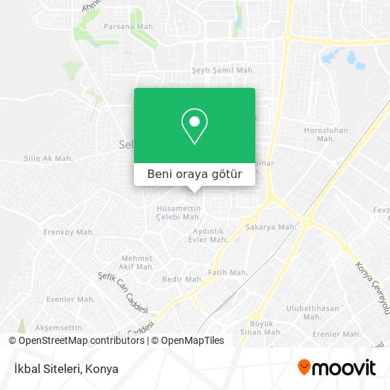 İkbal Siteleri harita