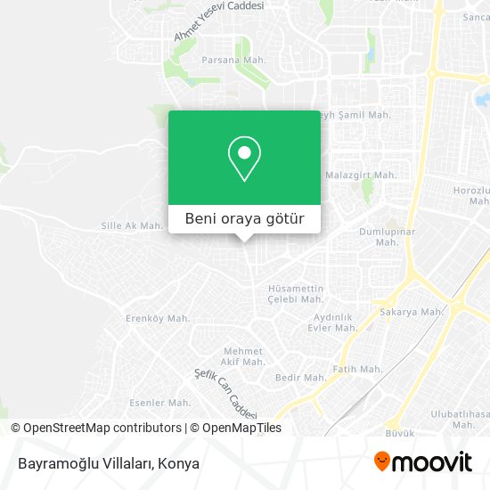 Bayramoğlu Villaları harita