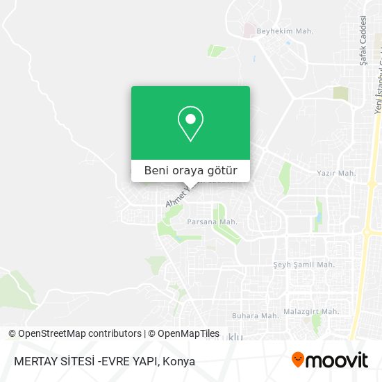 MERTAY SİTESİ -EVRE YAPI harita