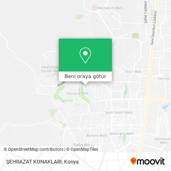 ŞEHRAZAT KONAKLARI harita