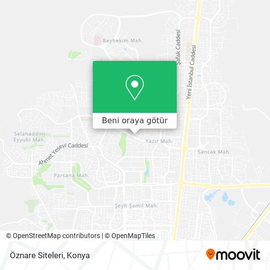 Öznare Siteleri harita