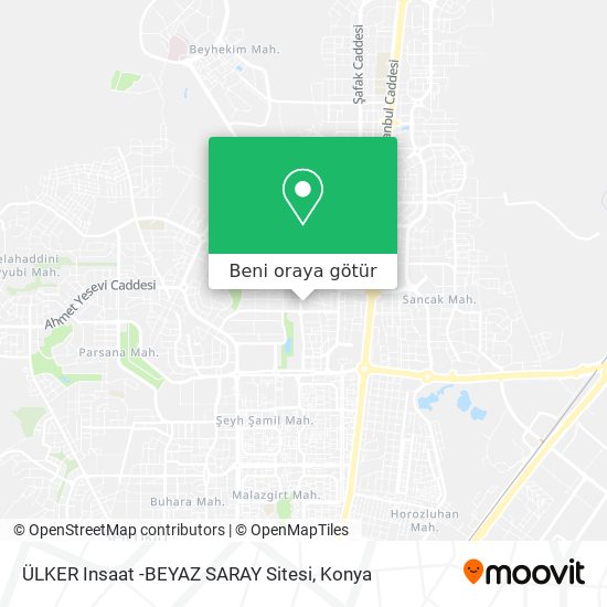 ÜLKER Insaat -BEYAZ SARAY Sitesi harita